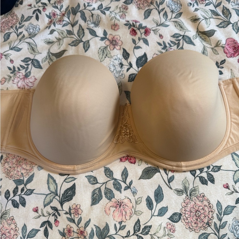 Vanity Fair Tan Strapless Bra